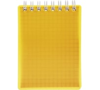 Блокнот Hatber LINE NEON 80 л, А7, клетка, желтый, 60 шт в упаковке 081273