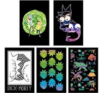 Блокнот Hatber Rick and Morty- Выпуск №2 48 л, А7, 65x100 мм, 3-х цветный блок клетка, обложка мелованная бумага, 100 шт в упаковке 057576