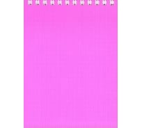 Блокнот Hatber LINE NEON 80 л, А6, клетка, розовый, 48 шт в упаковке 081517