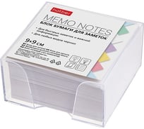 Блок бумаги для заметок Hatber 9x9х4,5 см, белый, в пластиковом боксе, 24 шт в упаковке 059398