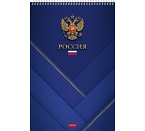 Блокнот Hatber 80 л, А4, клетка, обложка мелованный картон, УФ-лак, на спирали, 24 шт в упаковке 076931