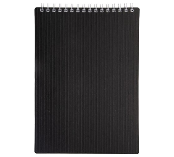 Блокнот Hatber VELVET 80 л, А5, клетка, черный, 56 шт в упаковке 081550 1