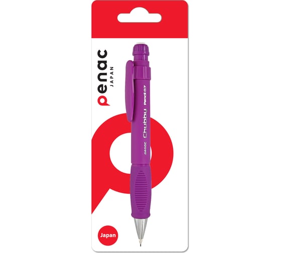 Механический карандаш Penac chubby, 0.7 мм, hb, фиолетовый, в блистере MP0407-VL/B