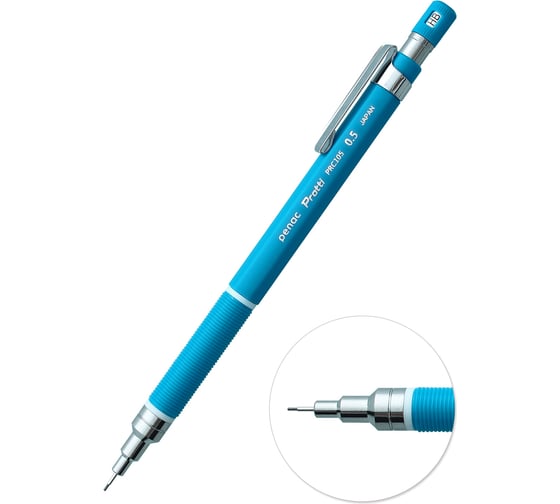 Механический карандаш Penac protti prc 105, 0.5 мм, hb, голубой, блистер картон MP0105-BL-03/B 1