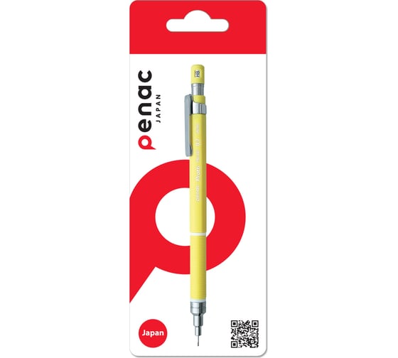 Механический карандаш Penac protti prc 107, 0.7 мм, hb, желтый, блистер картон MP0107-YL-05/B