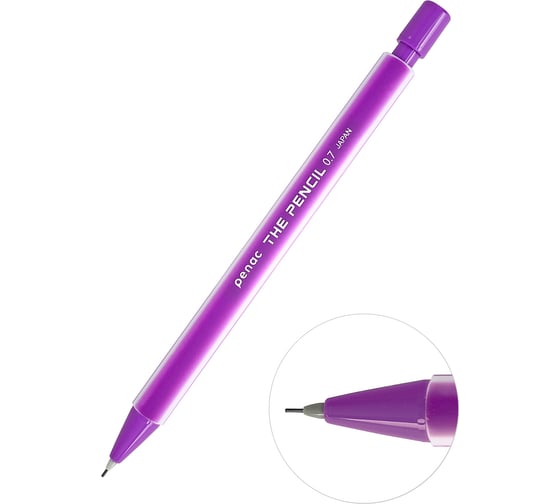 Механический карандаш Penac the pencil, 0.7 мм, hb, фиолетовый, в блистере MP0307-VL/B 1