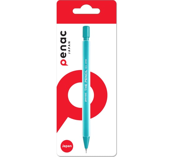 Механический карандаш Penac the pencil, 0.5 мм, hb, бирюзовый, в блистере MP0305-GR/B