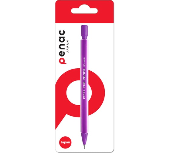 Механический карандаш Penac the pencil, 0.5 мм, hb, фиолетовый, в блистере MP0305-VL/B