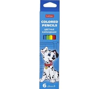 Цветные карандаши Hatber 6 цв., Далматинцы, 1 шт. 08193