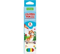 Цветные карандаши Hatber ECO 6 цв., Pets story 066252