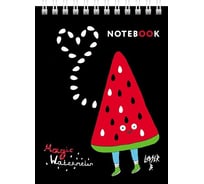 Блокнот Hatber Лазер Би 40 л, А6, клетка, обложка мелованный картон, УФ-лак, 96 шт в упаковке 077215