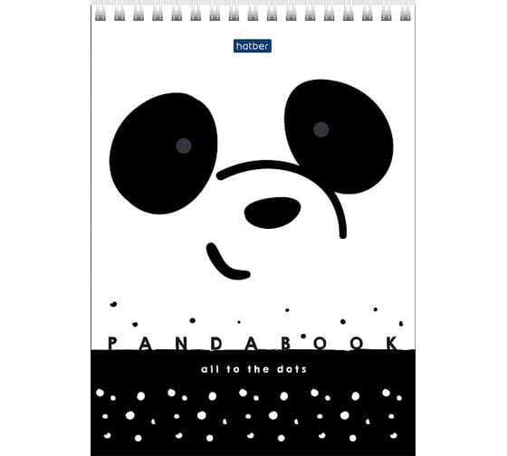 Блокнот Hatber Premium Panda 60 л, А5, 70 г/кв.м, в точечку, обложка мелованный картон, УФ-лак, 64 шт в упаковке 060362