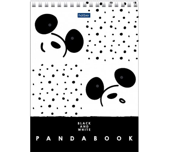 Блокнот Hatber Premium Panda 60 л, А5, 70 г/кв.м, в точечку, обложка мелованный картон, УФ-лак, 64 шт в упаковке 060362