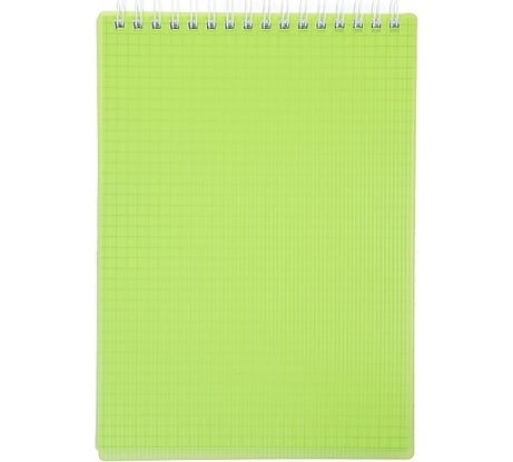 Блокнот Hatber LINE NEON 80 л, А5, клетка, зеленый, 56 шт в упаковке 081503