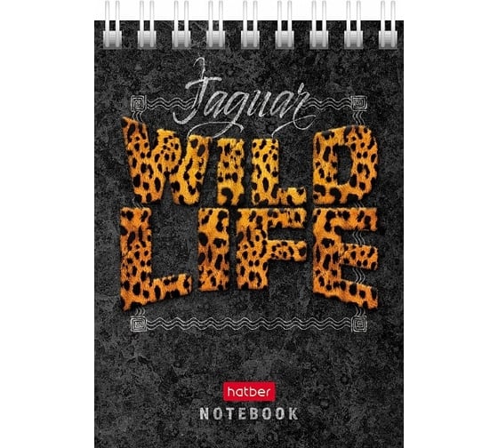 Блокнот Hatber Wild Life 60 л, А7, клетка, 65 г/кв.м, обложка мелованный картон, 78 шт в упаковке 081163