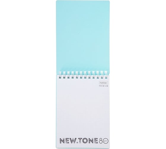 Блокнот Hatber Premium NEWtone PASTEL Незабудка 80 л, А6, клетка, бумага офсетная, 80 г/кв.м, запечатанный титульный лист, 48 шт в упаковке 065598