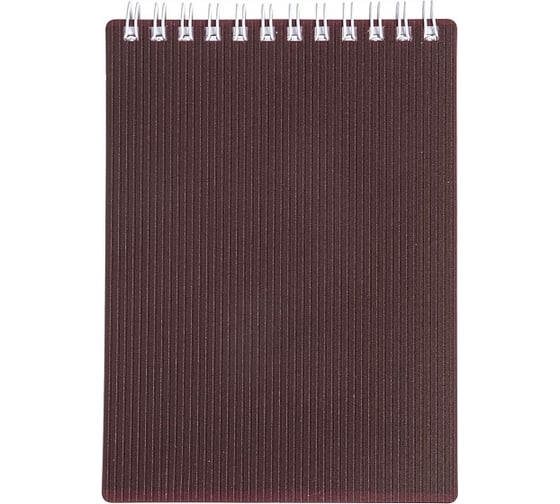 Блокнот Hatber VELVET 80 л, А6, клетка, бордо, 48 шт в упаковке 081555 1