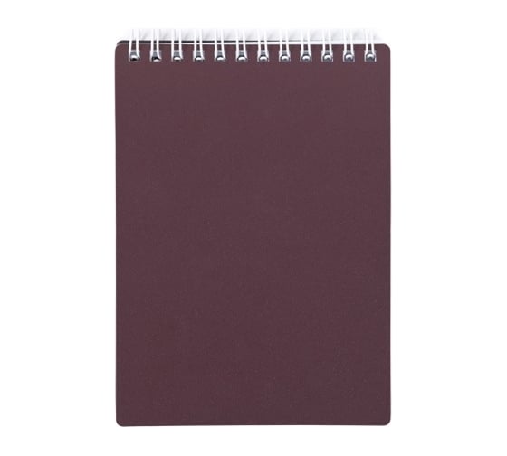 Блокнот Hatber METALLIC 80 л, А5, клетка, бордо, 56 шт в упаковке 040402