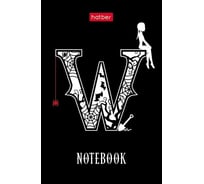 Блокнот Hatber W-wednesday 48 л, А7, 65x100 мм, 3-х цветнгый блок клетка, обложка мелованная бумага, 100 шт в упаковке 083530