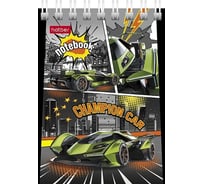 Блокнот Hatber Авто чемпион 40 л, А7, клетка, 65 г/кв.м, обложка мелованный картон, 120 шт в упаковке 081181