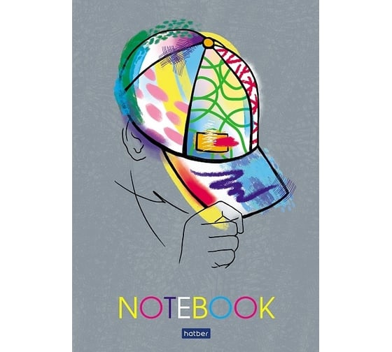 Блокнот Hatber Premium Street Style 40 л, А5, 80 г/кв.м, клетка, обложка мелованная бумага, 88 шт в упаковке 076962 1