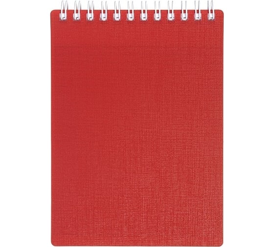 Блокнот Hatber CANVAS 80 л, А6, клетка, красный, 48 шт в упаковке 081529 1