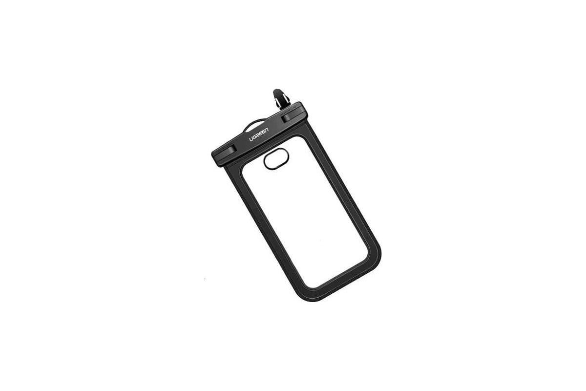 Водонепроницаемый чехол для телефона Ugreen lp186 waterproof case for phone  цвет: черный/прозрачный 50919_