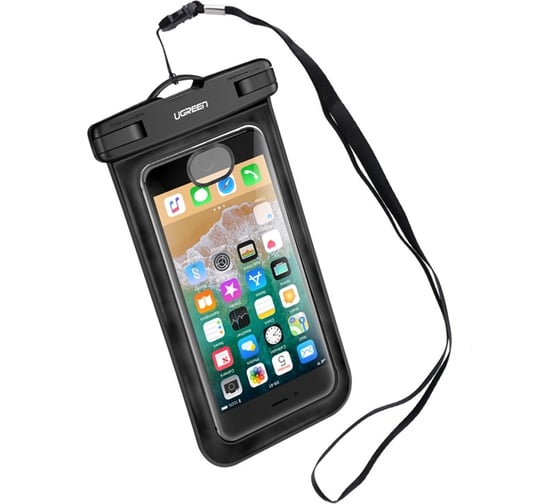 Водонепроницаемый чехол для телефона Ugreen lp186 waterproof case for phone цвет: черный/прозрачный 50919_ 1