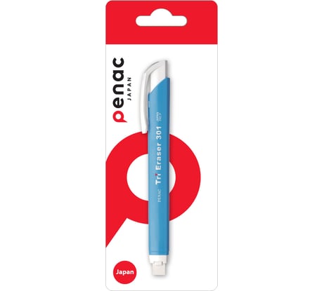 Ластик Penac tri eraser голубой, в блистере ET0401-25/B