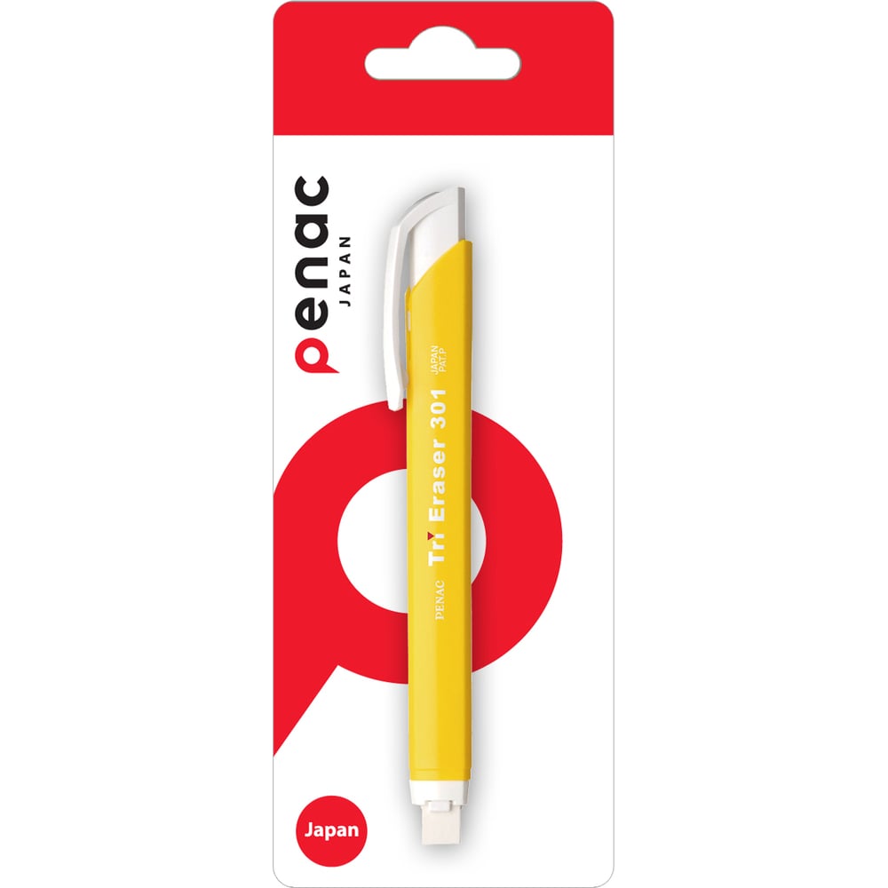 Ластик Penac tri eraser желтый, в блистере ET0401-05/B