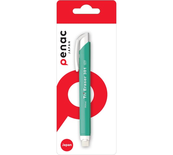 Ластик Penac tri eraser зеленый, в блистере ET0401-29/B