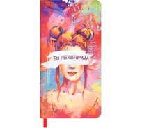 Записная книжка Феникс+ ESCALADA, 77x149 мм, 64 л, ТЫ НЕПОВТОРИМА 64065