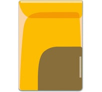 Папка-уголок для заметок Феникс+ ОРАНЖЕВЫЙ + ХАКИ 46726
