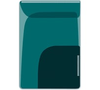 Папка-уголок для заметок Феникс+ БИРЮЗОВЫЙ + ЧЕРНЫЙ 46723