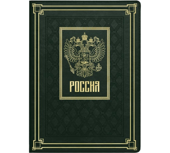 Папка для документов Феникс+ ESCALADA, А4+, САРИФ, зеленый 64079