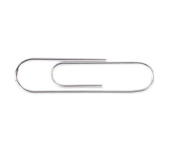 Скрепки BRAUBERG Extra 28 мм никелированные 100 штук 271312