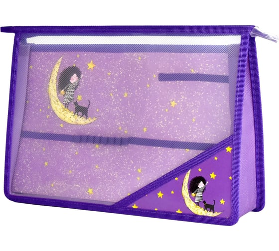 Пластиковая папка для уроков труда Феникс+ ДЕВОЧКА НА ЛУНЕ 59597 1