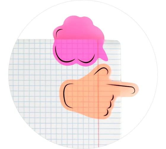 Пластиковые стикеры-закладки Феникс+, 50x50; 52x73 мм, 40 шт, TEENAGE 2 58483