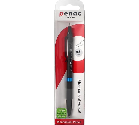 Механический карандаш Penac protti prd 107 0,7 мм, hb, корпус черный/синий MP020703-GC7