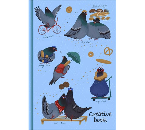 Записная книжка Феникс+ 0 NICE BIRDS/CREATIVE BOOK, 112 л 61491/К 1