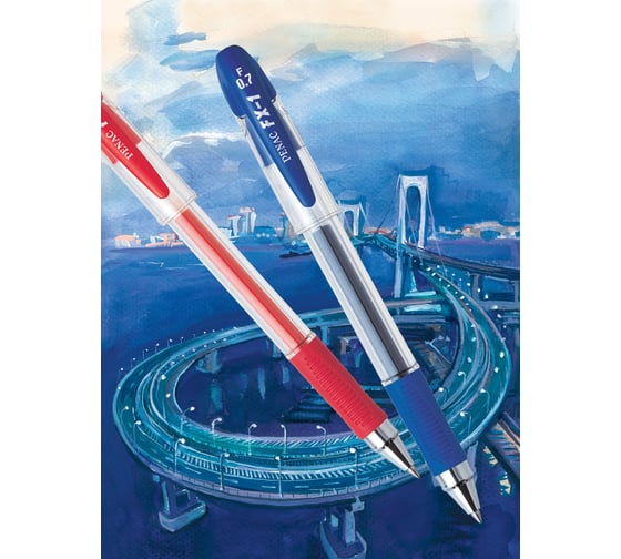 Гелевая ручка Penac fx-1 0.7 мм синяя, в блистере BA1903/41-B