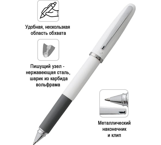 Гелевая ручка Penac fx-2 0.7мм синяя, белый корпус, в подарочном футляре BB010601-GC6 Blue