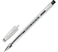 Гелевая ручка BRAUBERG Extra, Черная, корпус прозрачный, узел 0,5 мм, линия 0,35 мм 143900