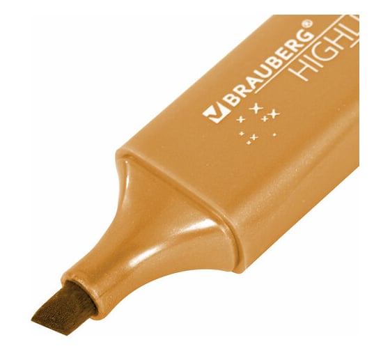 Текстовыделитель BRAUBERG перламутровый Золотой Original Pearl, линия письма 1-5 мм 152427