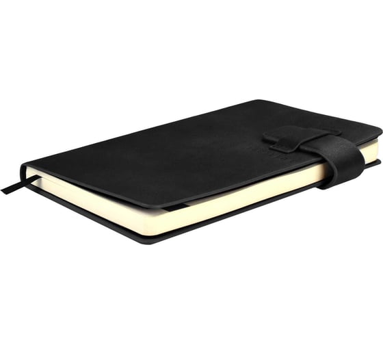 Записная книжка Феникс+ ESCALADA, А6+, 120 л, ШЕВИОТ ЧЁРНЫЙ 64055