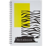 Бизнес-тетрадь Attache Selection клетка А5 80 листов, обложка пластик, блок 80 г, zebra в ассортименте 1680462