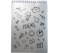 Блокнот Attache Selection А5 50 листов, ideas в клетку на спирали 1827687