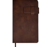 Записная книжка Феникс+ ESCALADA, А6+, 120 л, ШЕВИОТ КОРИЧНЕВЫЙ 64056