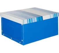 Короб для хранения Attache архивный 430x330x220 синий картон 1737183