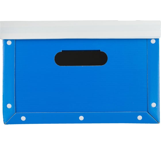 Короб для хранения Attache архивный 430x330x220 синий картон 1737183